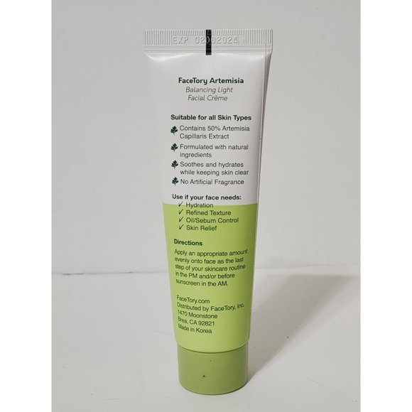 FACETORY Artemisia Balancing Light Facial Creme - Hydrating & Fragrance-Free - Picture 3 of 6